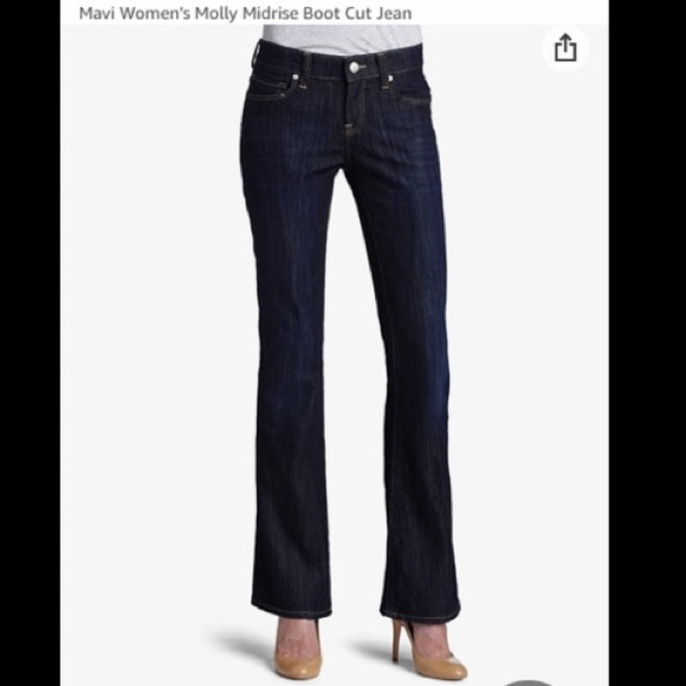 Mavi Molly mid-rise bootcut Uptown Rinse NWT 27/32
